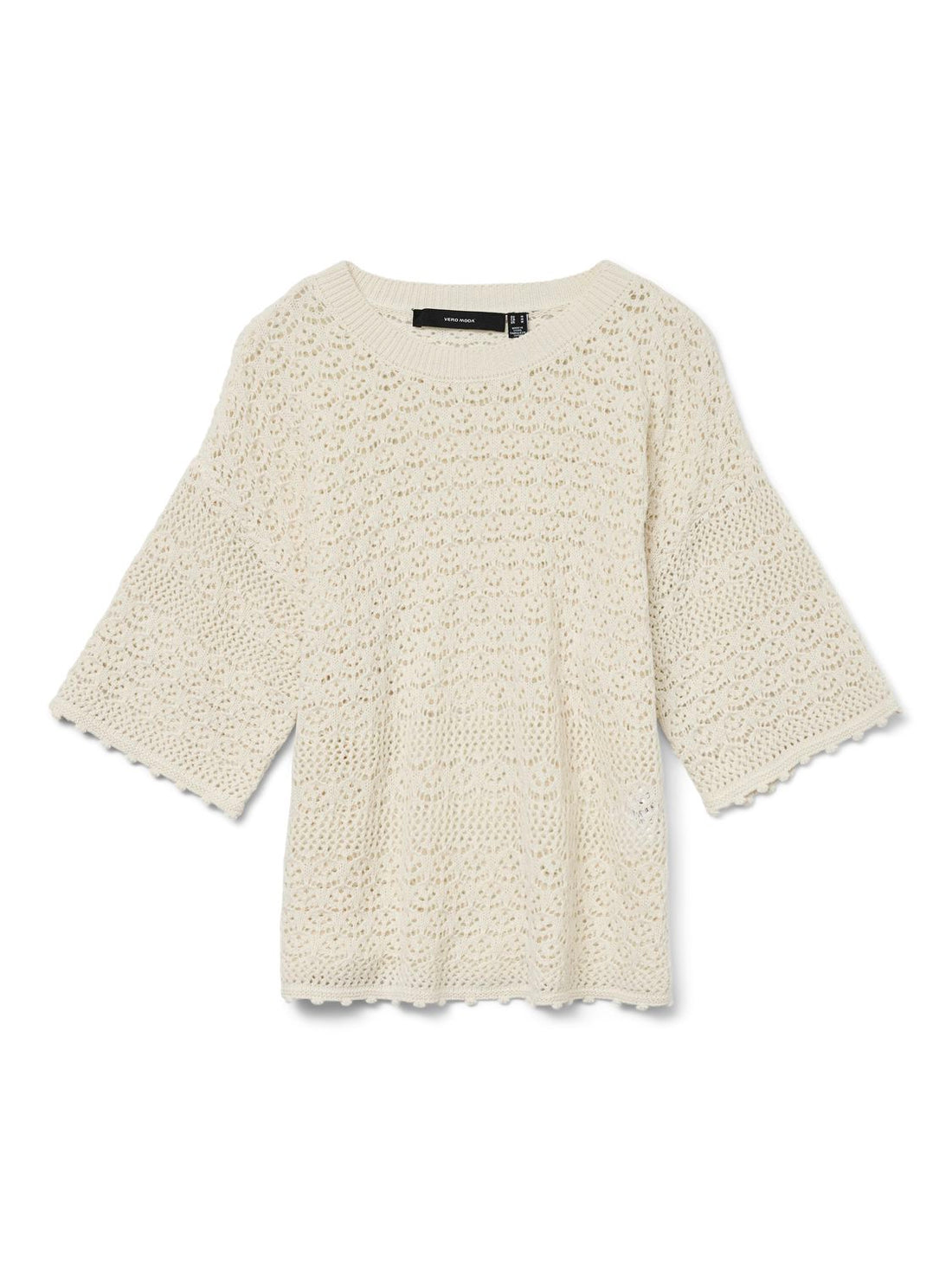 Vmmanila 2/4 O-Neck Pullover Beige