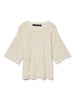 Vmmanila 2/4 O-Neck Pullover Beige