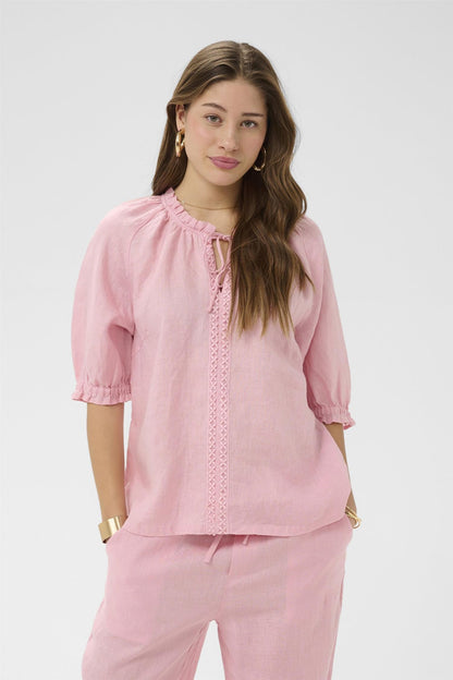 Crbellis Lace Blouse Rosa