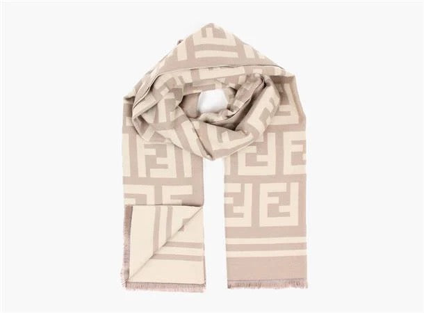 Manzini double sided scarf Taupe