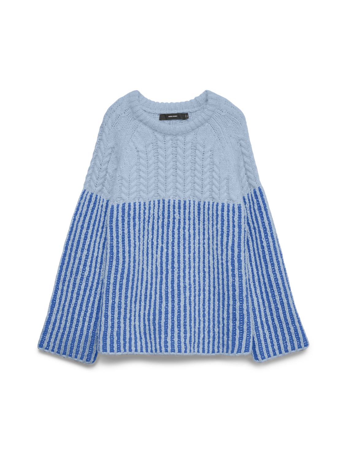 Vmerika Ls O-Neck Long Pullover Exp Blå