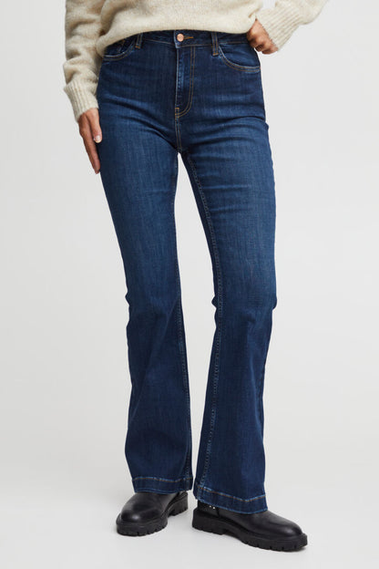 PZBECCA UHW Jeans full lengte boot Blå