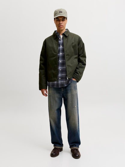 Jjefield Check Shirt Ls Sn Blå