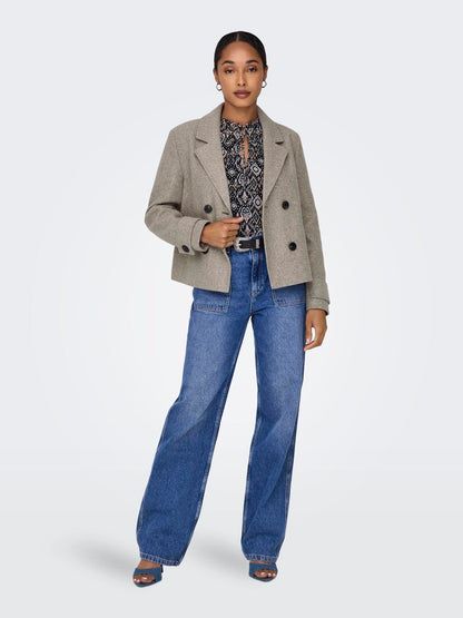 Onlfreja Life Short Db Jacket Otw Noos Mellombrun