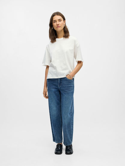 Objgima S/s Lo T-Shirt Noos Hvit