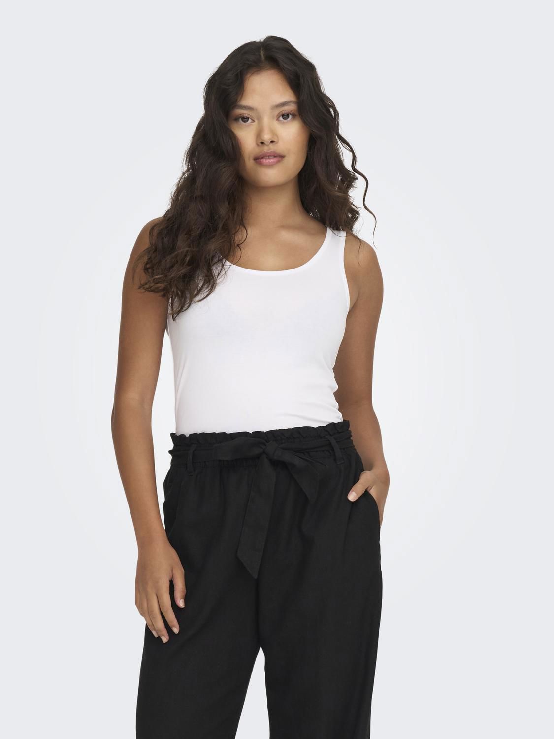 Jdyava S/l Tank Top 180 Jrs Noos Hvit