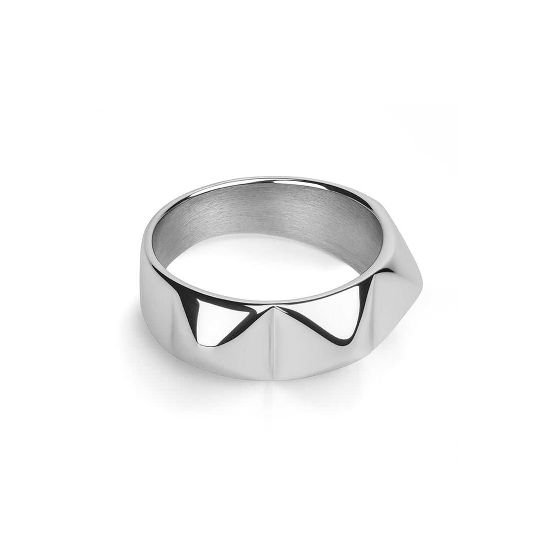 Ru - Spike Ring Stainless Steel Sølv
