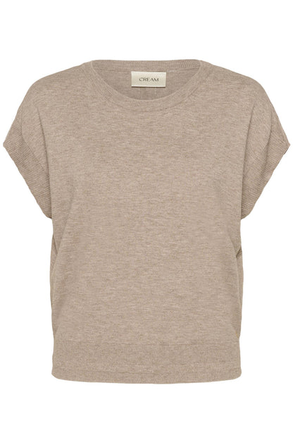 Crdela Knit Top Fossil Melange