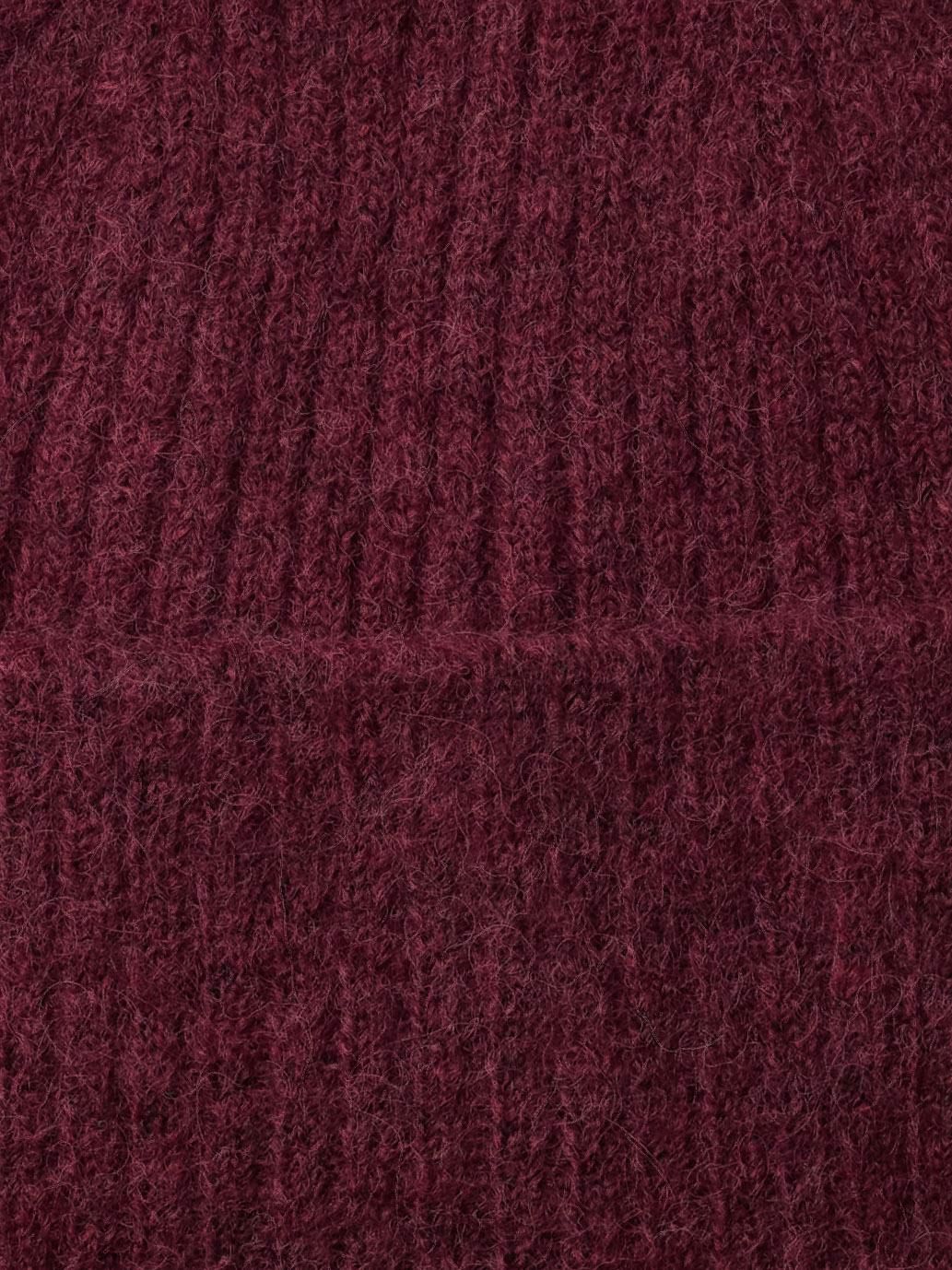 Slwlulu Wool Blend Knit Beanie Noos Burgunder