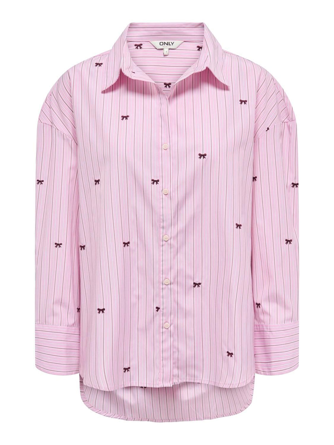 Onloregon Zeidi Ls Bow Shirt Noos Wvn Rosa