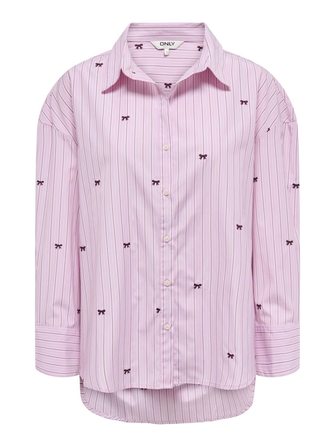Onloregon Zeidi Ls Bow Shirt Noos Wvn Rosa