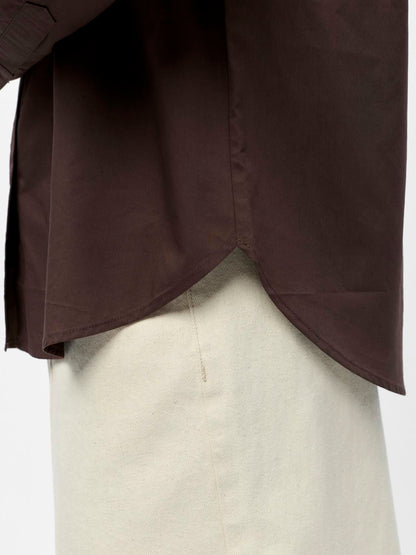 Objzila L/s Re Shirt Noos Brun