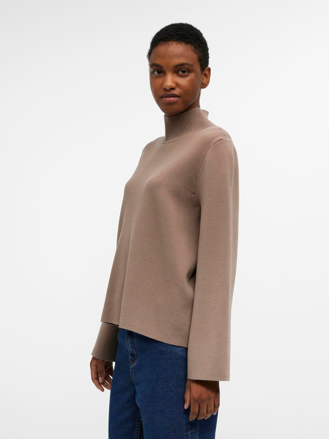 OBJREYNARD SQUARE SLEEVE PULLOVER Morel