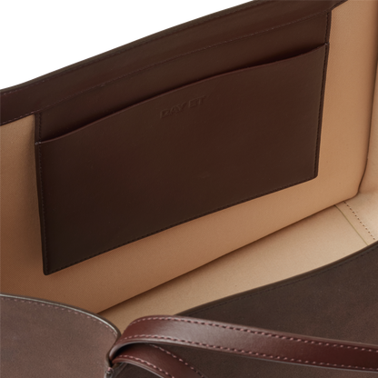 Day Imitation Suede Bag Brun