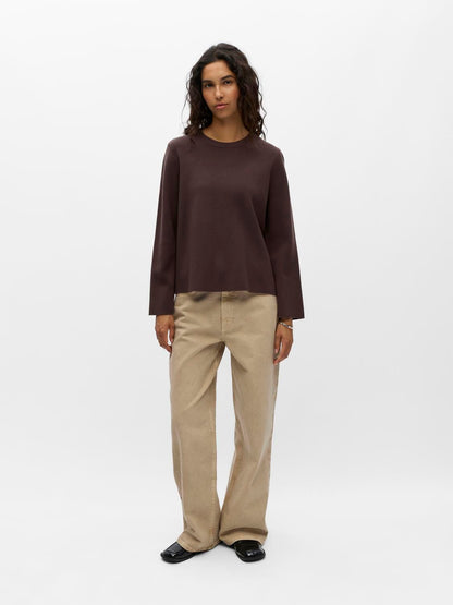 Objreynard O-Neck Pullover Noos Brun