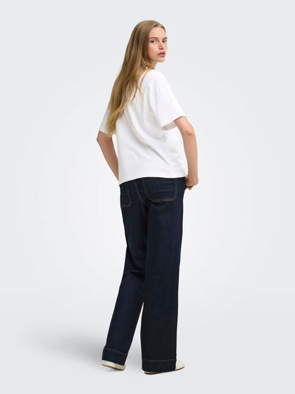 Onlsuperior Ss Oneck Loosetop Jrs Noos Hvit