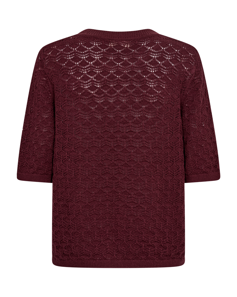 Fqclarry-Pullover Burgunder