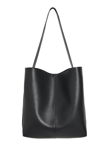 OBJGAEL PU SHOPPER REP Black