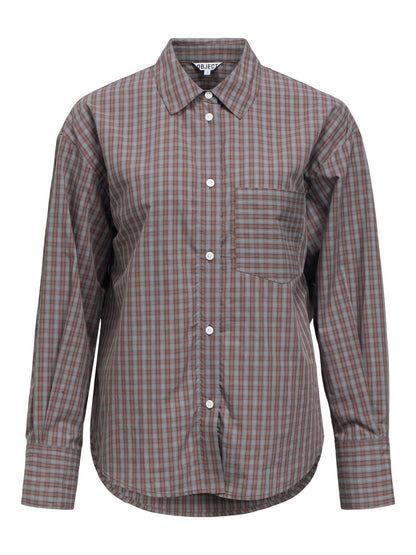 Objzila L/s Re Shirt Noos Grå