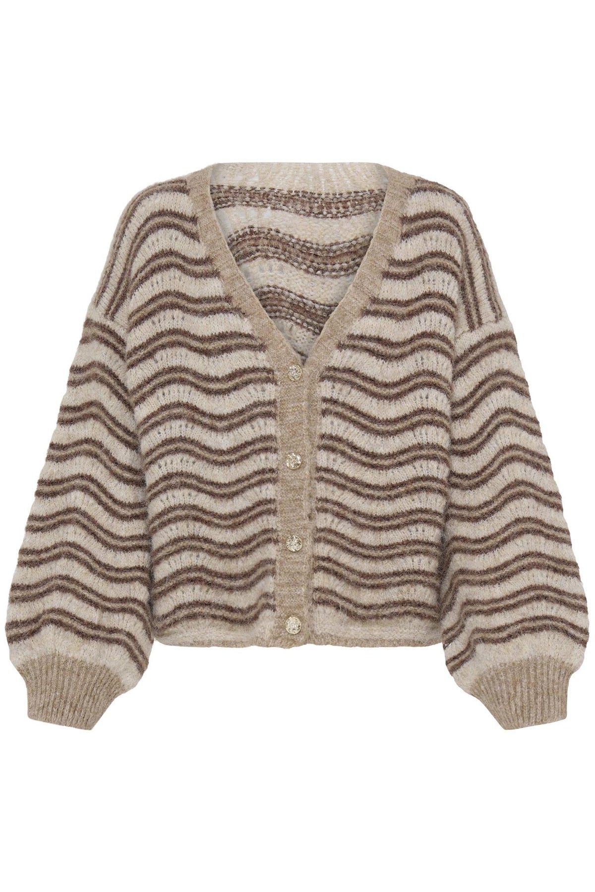 Sbxjava Knit Cardigan Beige