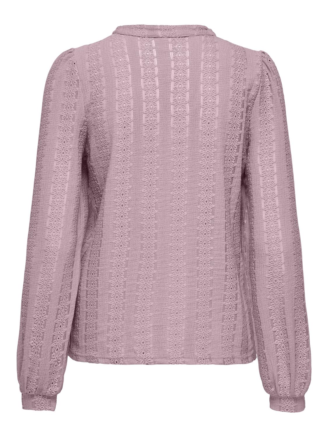 Onlmelanie L/s Split Top Jrs Lilla