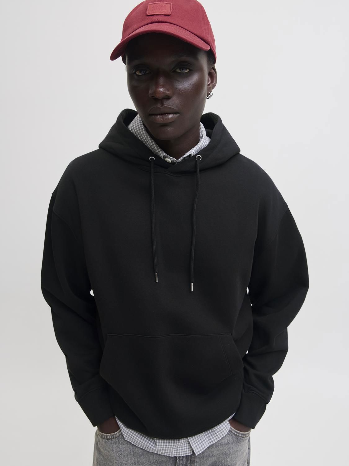 Jjeace Sweat Hood Noos Sort