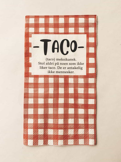 SERVIETT «TACO»