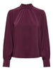 Jdyaya L/s Hn Top Wvn Dia Mørkelilla