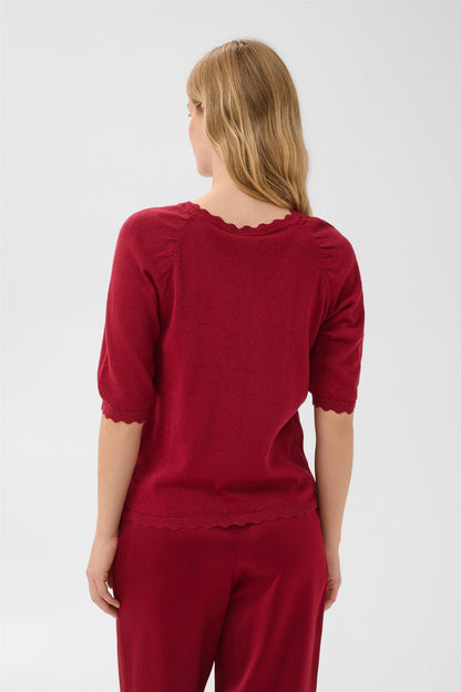 Dotpw Pullover Rød