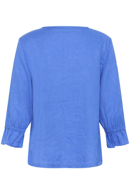 Crbellis Frill Blouse Blå