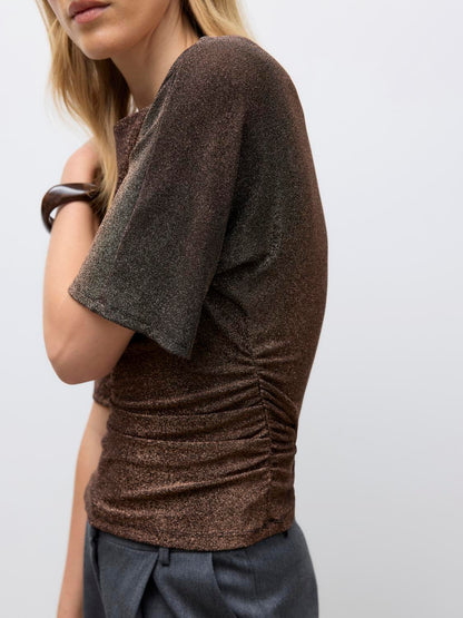Awursula 2/4 Boatneck Top Sort