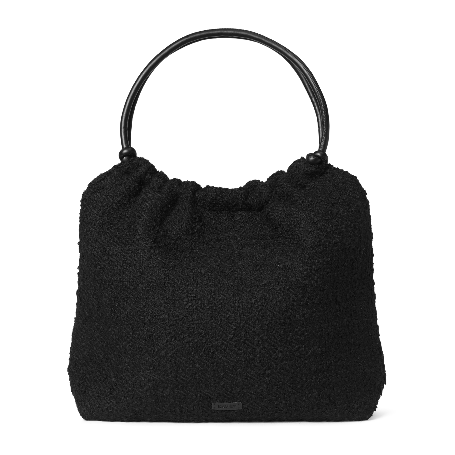 Day Woolen Pop Scrunch Tote Svart