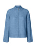 Slwlulu Cable Ls Knit Zipper Cardigan Blå