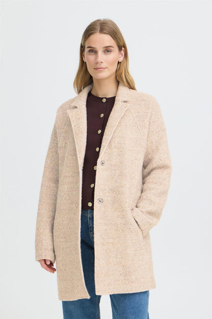 Pzlula Wing Sl. Coat Beige