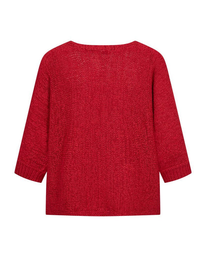 Fqtapper-Pullover Rød