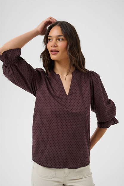 Kajordis Blouse Brun