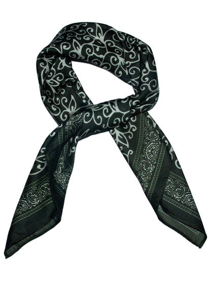 Skjerf wienermønster 70x70cm Grønn