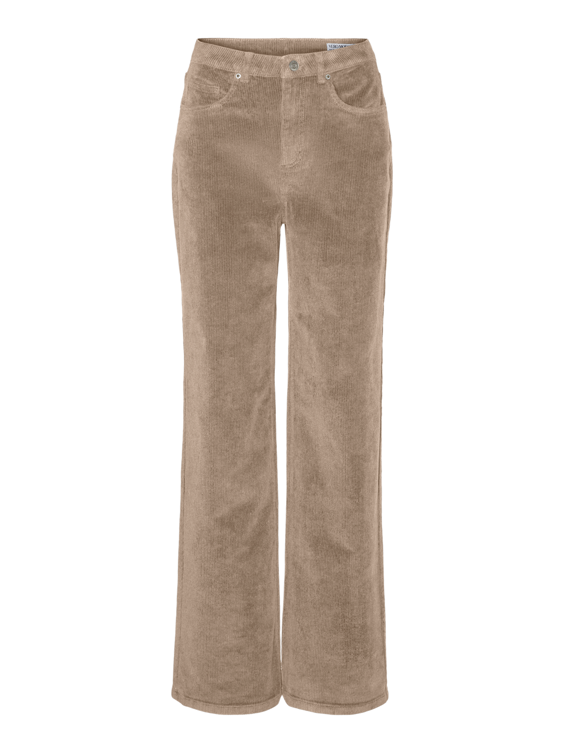 VMTESSA HR WIDE CORDUROY PANTS NOOS Lysebrun