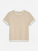 Vmkendall Ss O-Neck Top Jrs Beige