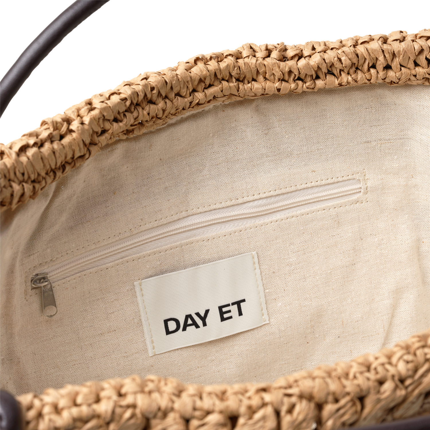 Day Creased Straw Bag S Beige