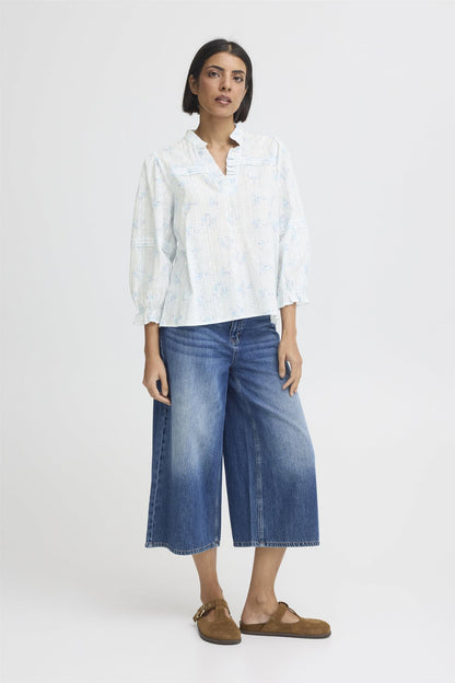 Pzbellarose Blouse Blå