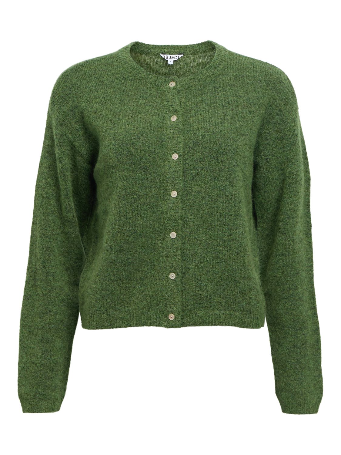 Objagate L/s Re Knit Cardigan Noos Grønn