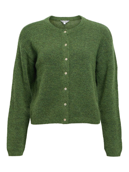 Objagate L/s Re Knit Cardigan Noos Grønn