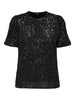 Onlana S/s Loose Sequins Top Jrs Sort