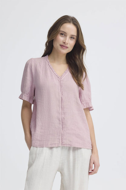 Sbfontanelle Ss Flounce Blouse Rosa