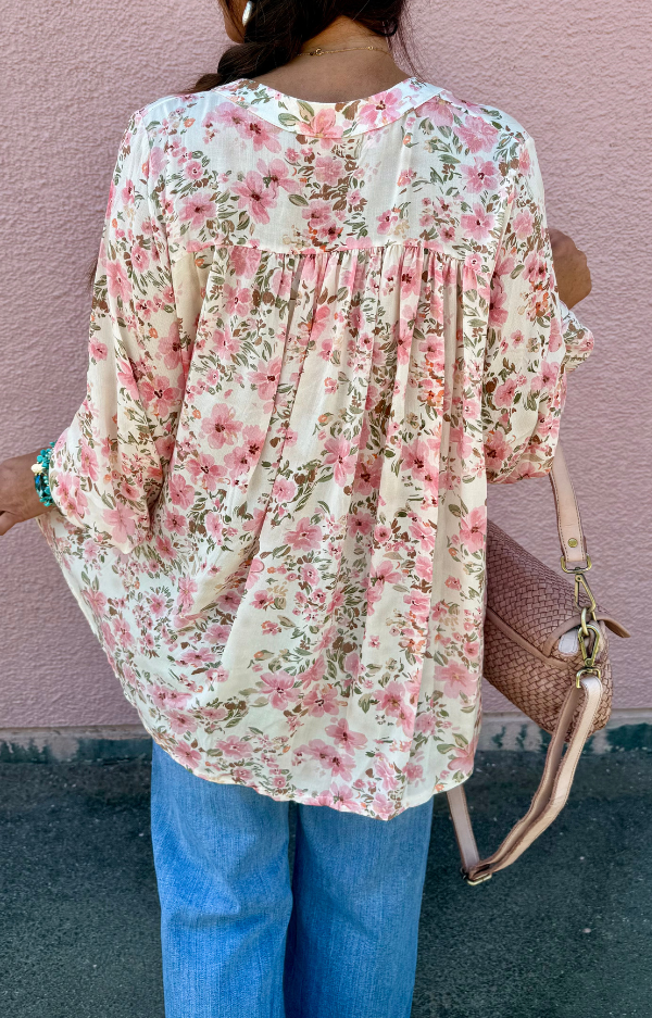 SUSANNE BLOUSE FLOWER Off-White