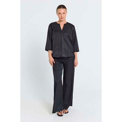 FQHILDA-BLOUSE Svart
