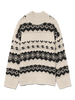VMAMPLE LS HIGH NECK PULLOVER BOO Lysegrå
