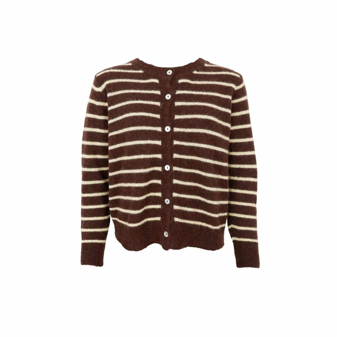BCDELL STRIPED KNIT CARDIGAN Mocca