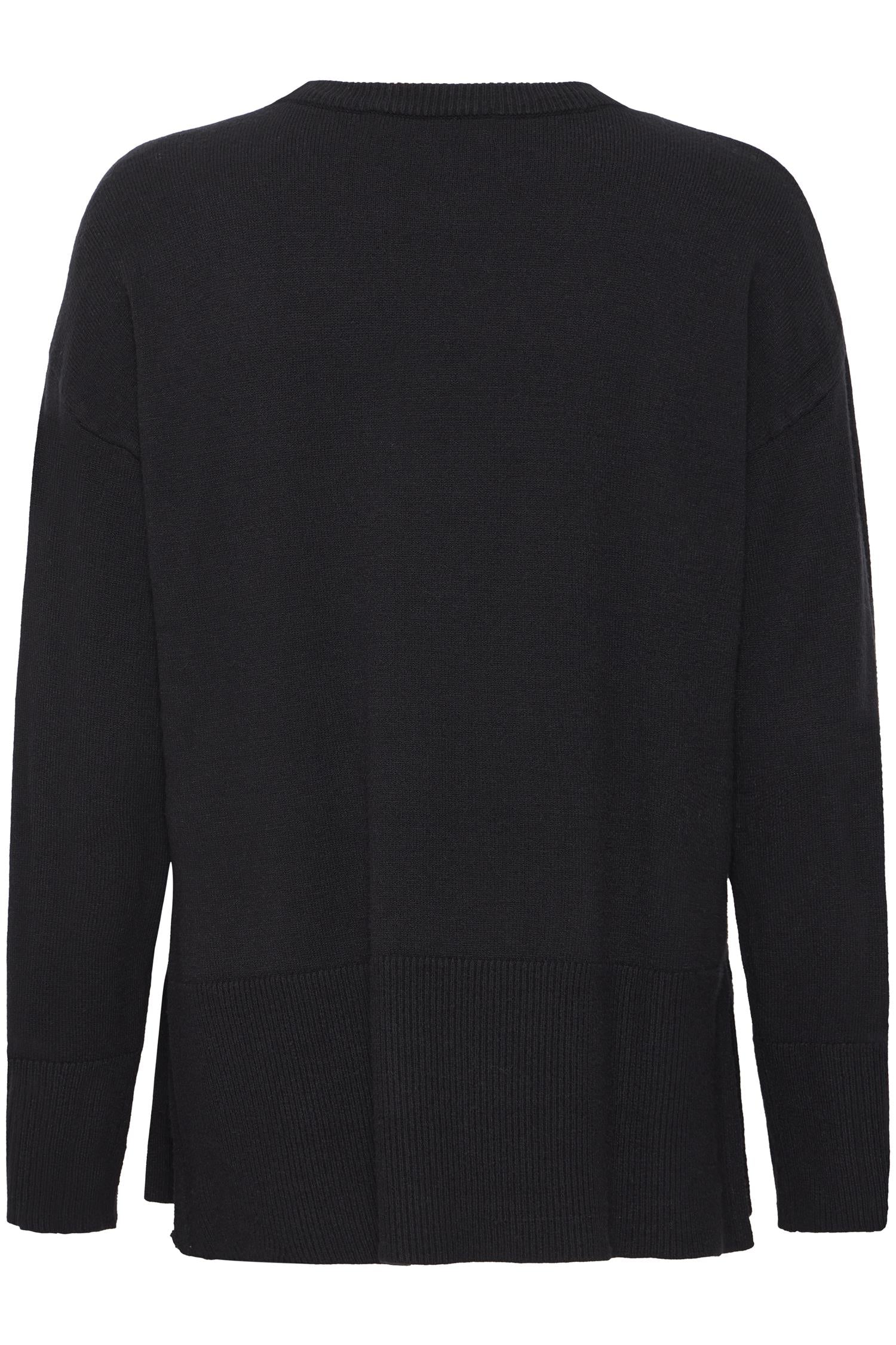Pzsteffi Oneck Pullover Black Beauty